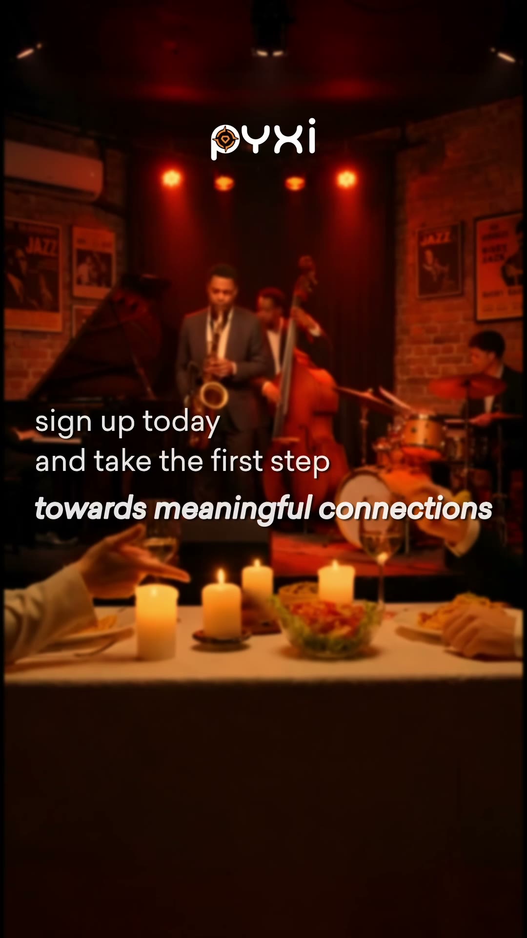 Pyxi 222-inspired jazz video advert poster